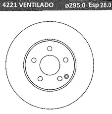 DISCO FRENO (295mm) DEL MB W204-5-7-12 08