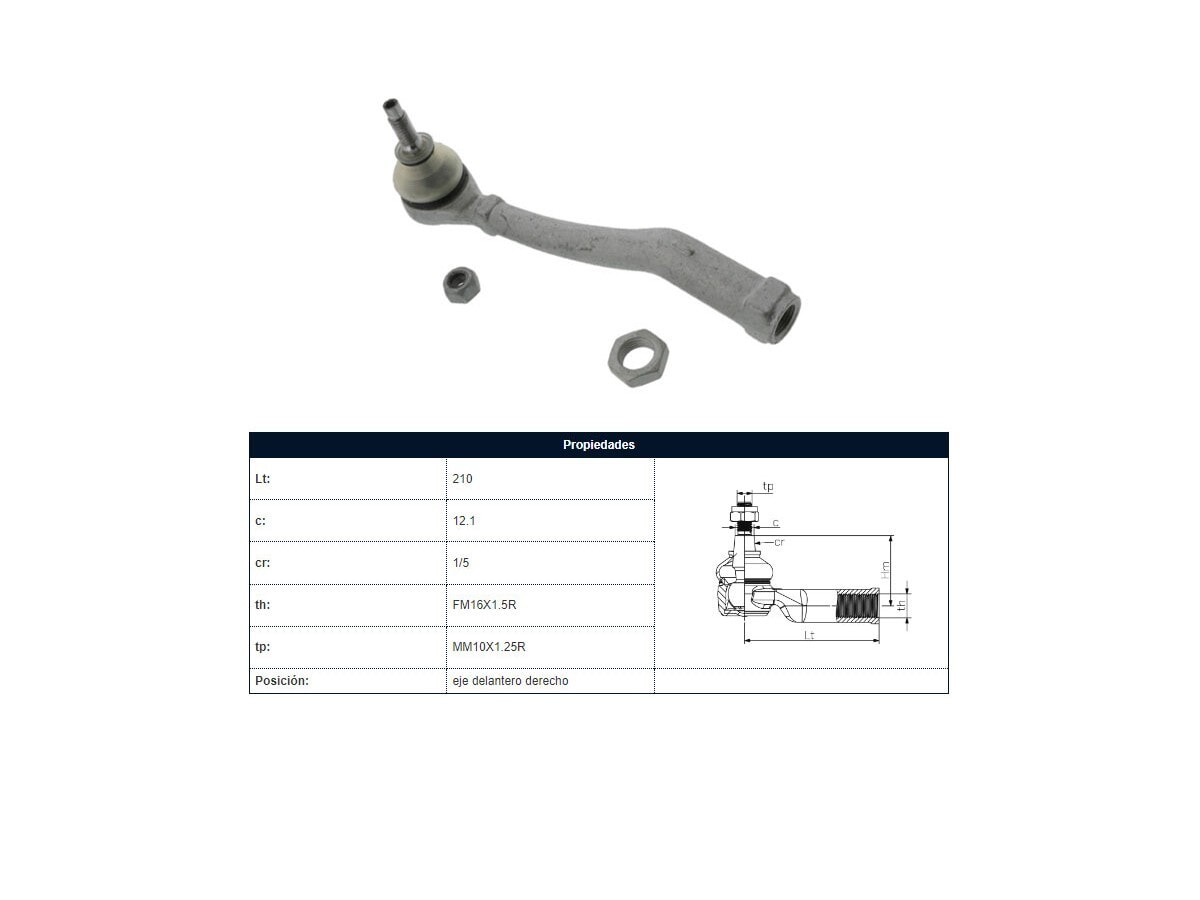 Puntero Citroen C-Elysee/C3 Picasso/C3, Peug 207 10-25 Der