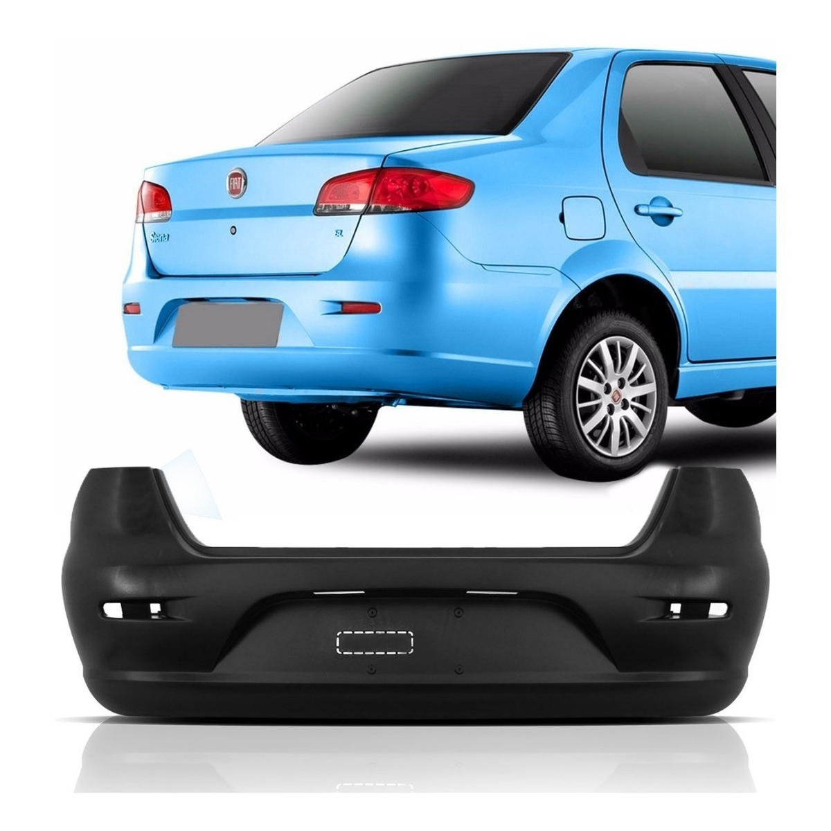 Paragolpe Trasero Fiat Siena Fase 3 / Fase 4