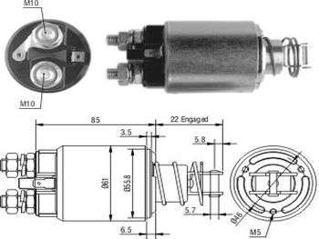 Solenoide de arranque Marelli