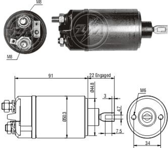 AUTOMATICO ARRANQUE VW KOMBI/FUSCA 1200 ALEMAN