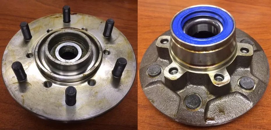 Maza de rueda delantera con rulemán