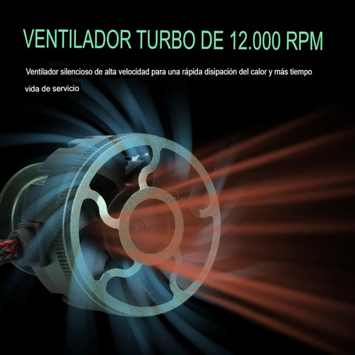 Kit Led H4 Lamparas Luces Auto Corta Larga 32.000 Lm 6000k