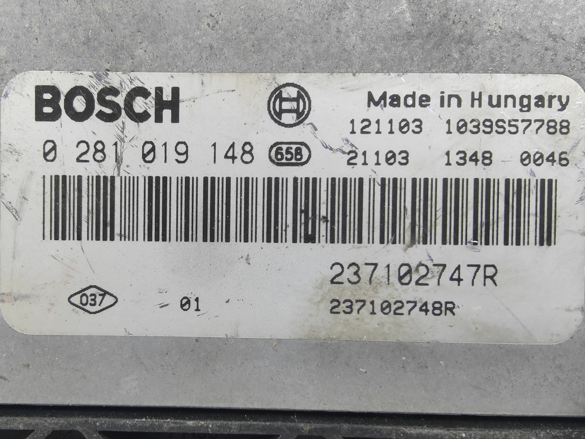 ECU de motor Renault CLIO IV 1.5 DCI 90HP 2012, Ref: 10986-K3B12