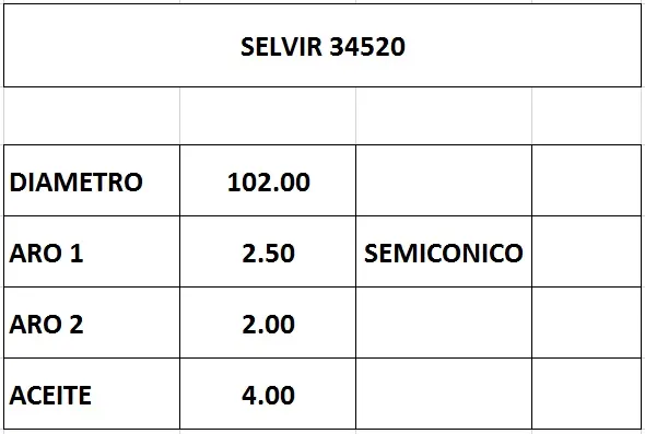 AROS 102.0mm DAIHATSU DELTA (14B) STD RIK