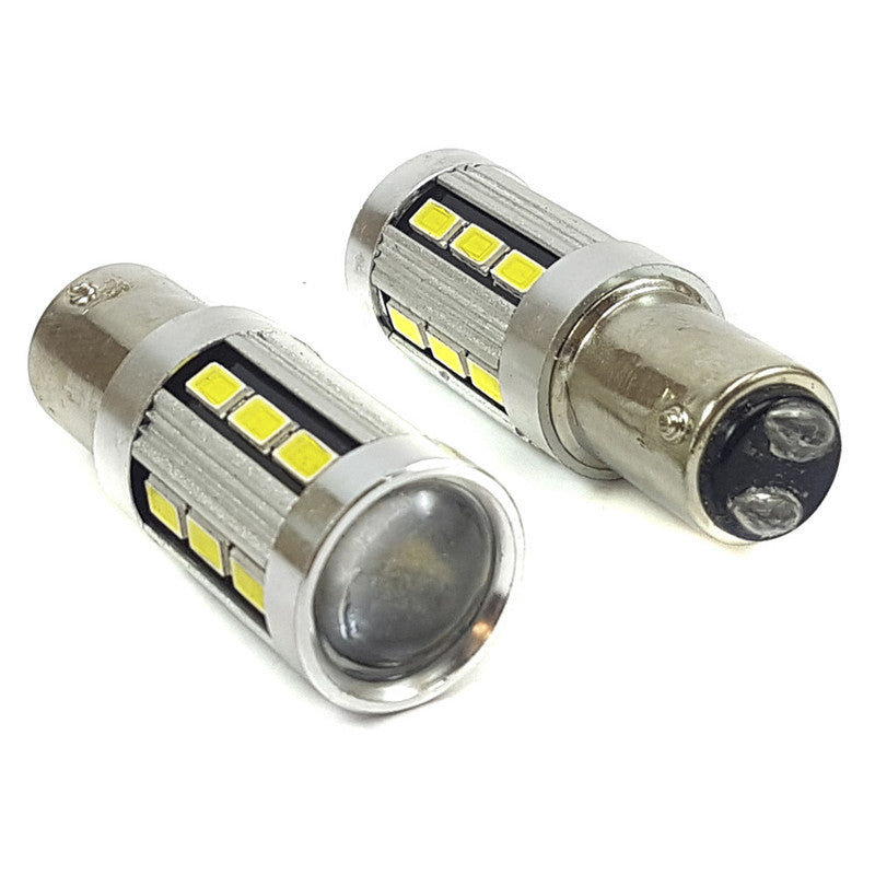 Lámpara LED S25 18 diodos blanca 2 polos Canbus