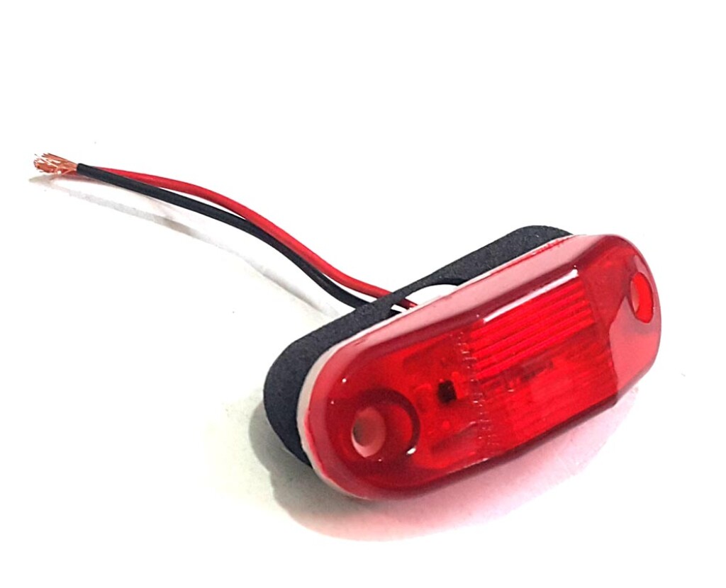 Faro lateral ovalado LED bi-volt rojo