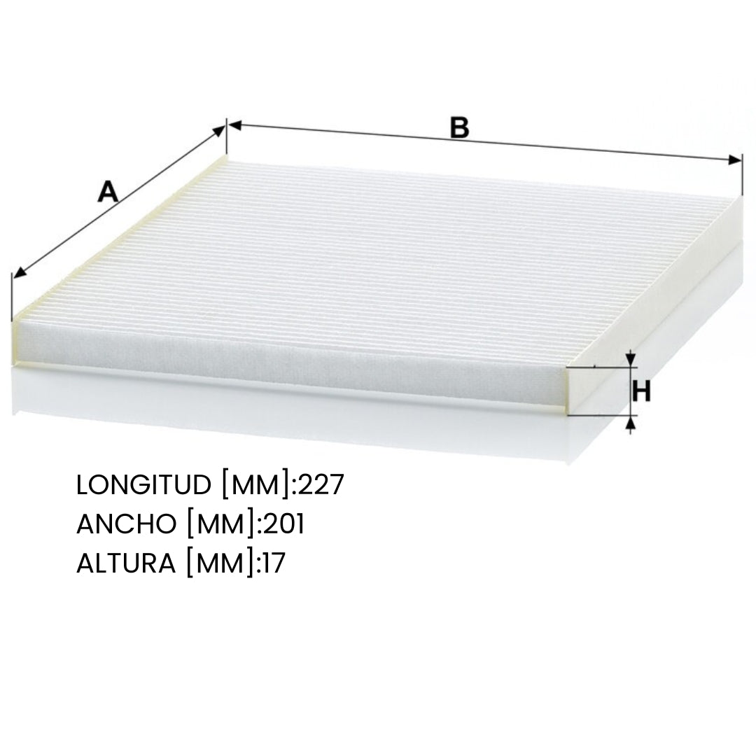 Filtro Aire Cabina Hyundai Tucson I20 Hb20 Accent Soluto