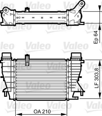 RADIADOR INTERCOOLER RENAULT CLIO III NISSAN NOTE NV200 [VALEO]