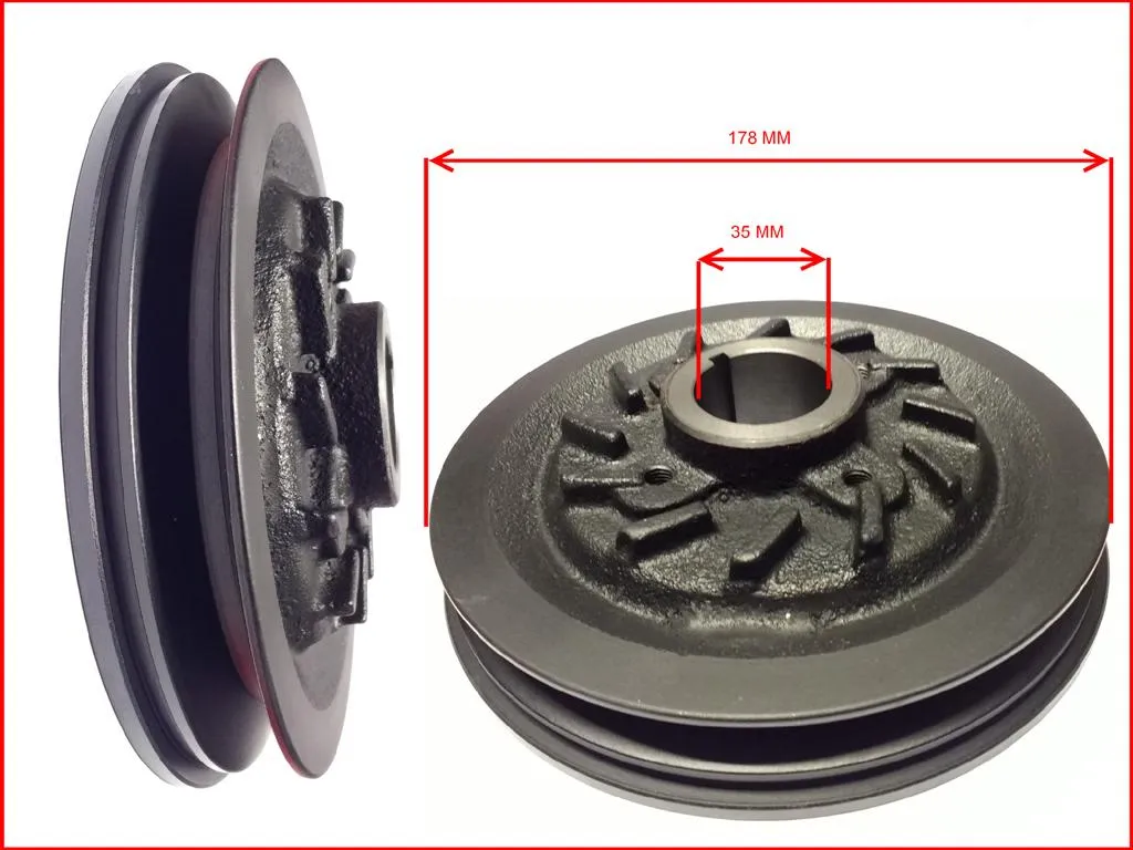 POLEA CIGUEÑAL MITSUBISHI 2.5D (1″V»)