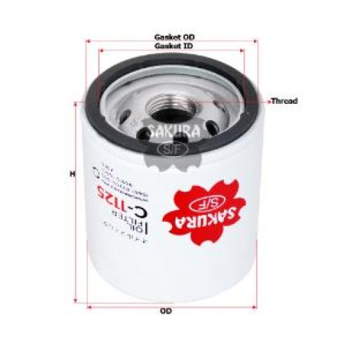 FILTRO ACEITE SUZUKI MARUTTI CELERIO i 10 SPARK QQ TICO DAMAS 3/4 16 HILOS