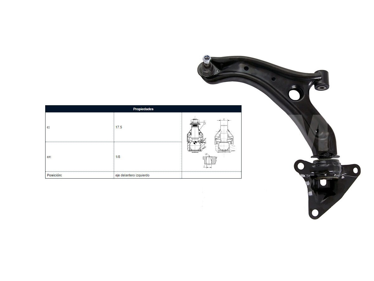 Parilla De Suspension Delantera Honda Fit 09-13 Izq