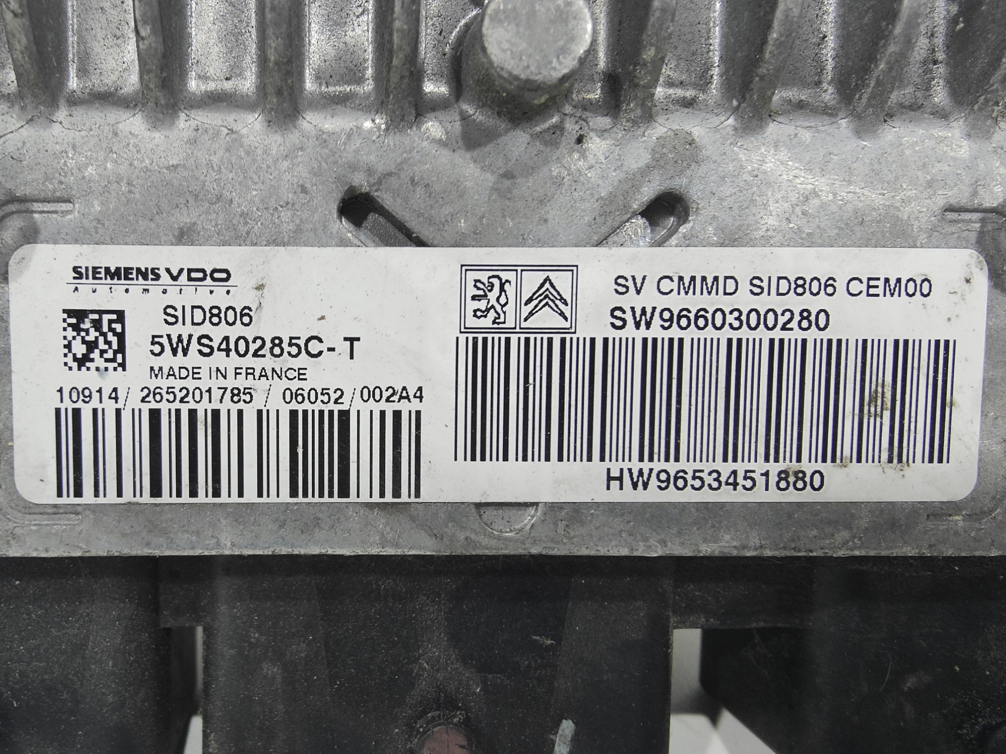 ECU de motor Citroen C3 / C2 1.4 HDI 68CV (8HZ) , Ref: 8241-K3B4