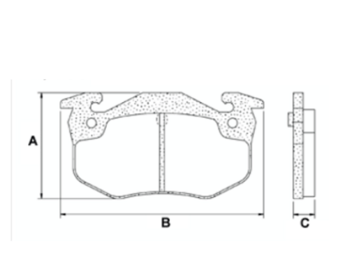 PASTILLAS DE FRENO TRAS SAXO/ZX/CLIO/306 BENDIX