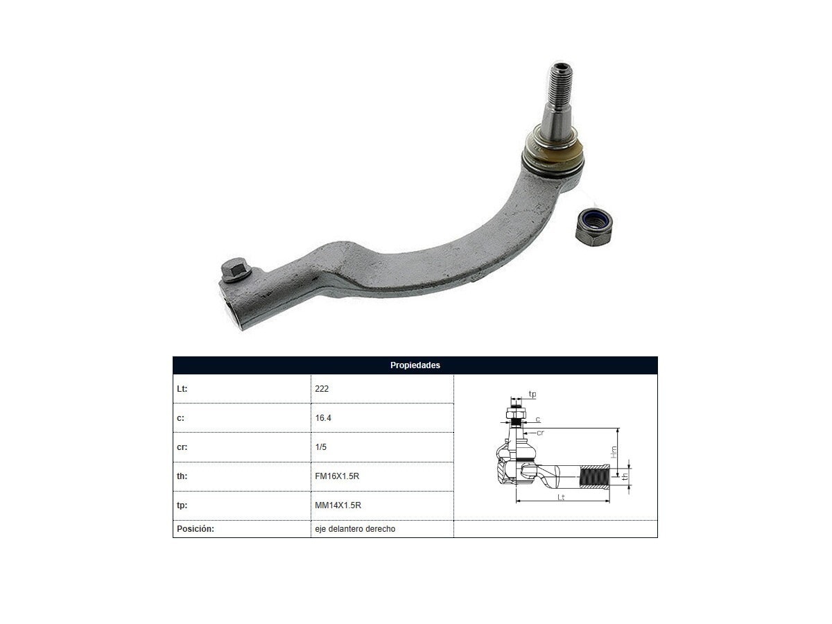 Puntero Renault Master 04-25 Der