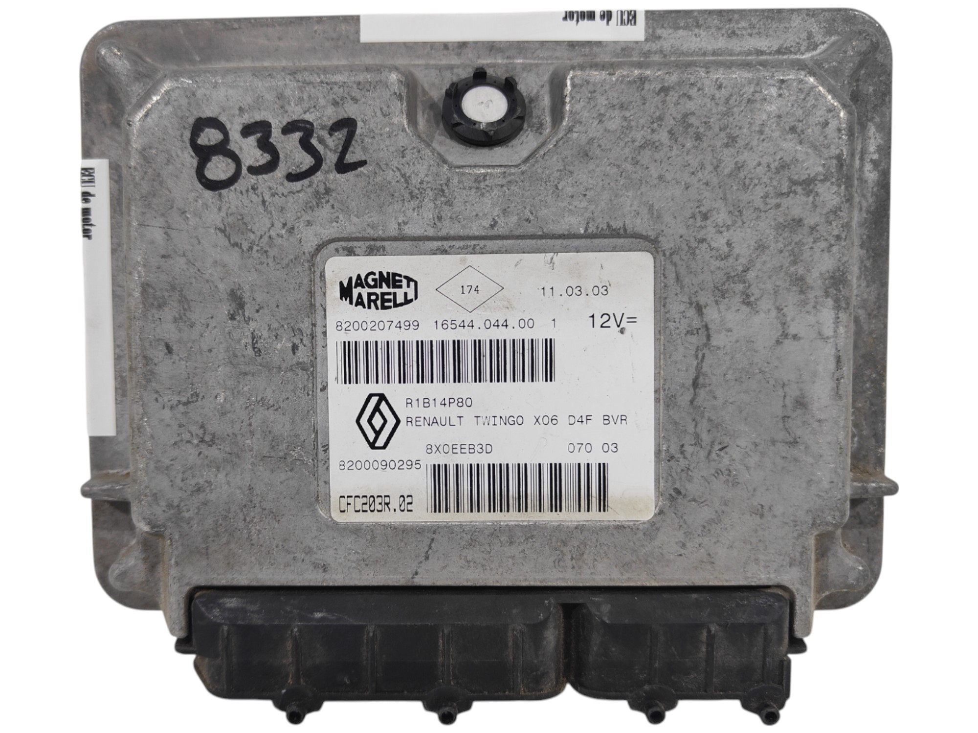 ECU de motor Renault TWINGO 1.2 , Ref: 8332-K3B10