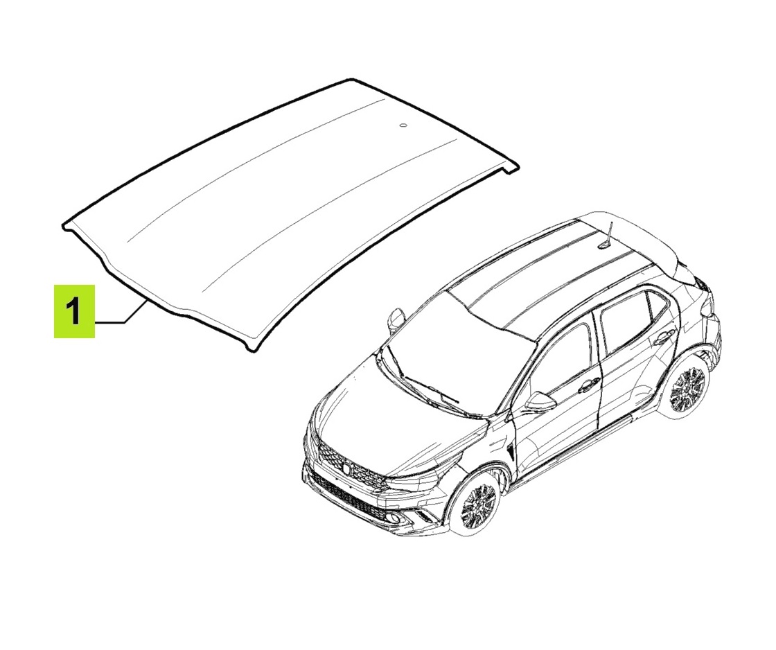 TECHO FIAT ARGO 2021 [ORIGINAL FIAT]