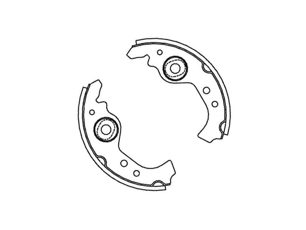 PATIN FRENO FI UNO/147 180MM JGO