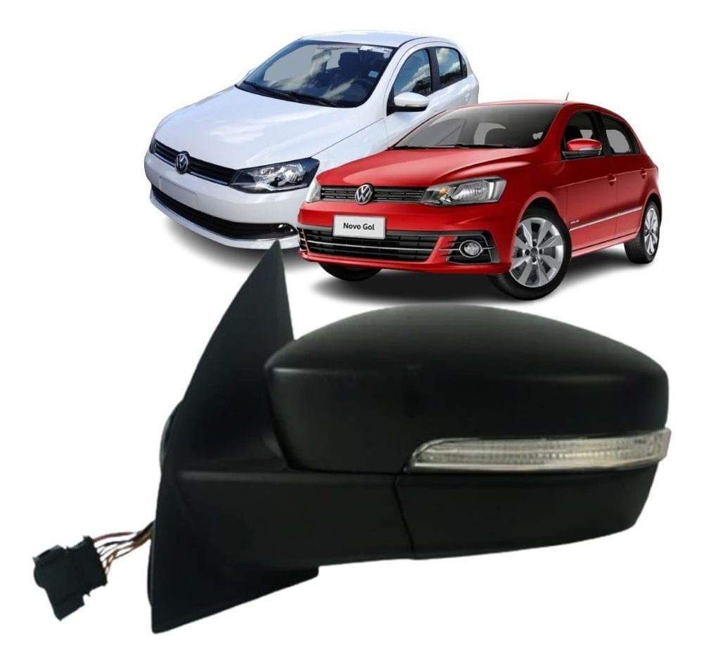 Espejo Volkswagen Gol Eléctrico C/luz 2013 2021 Izquierdo