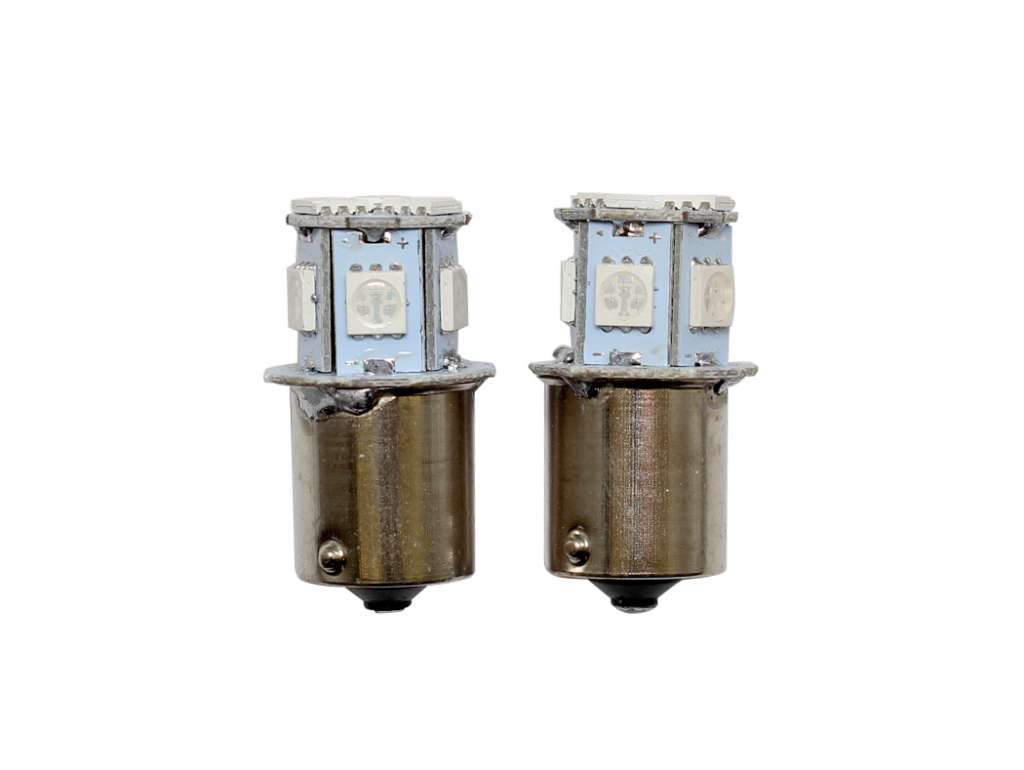 Lámpara de señalización 12V 5W 1 polo ámbar LED destellante