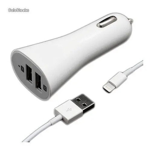 Cargador Auto Mini Doble Usb