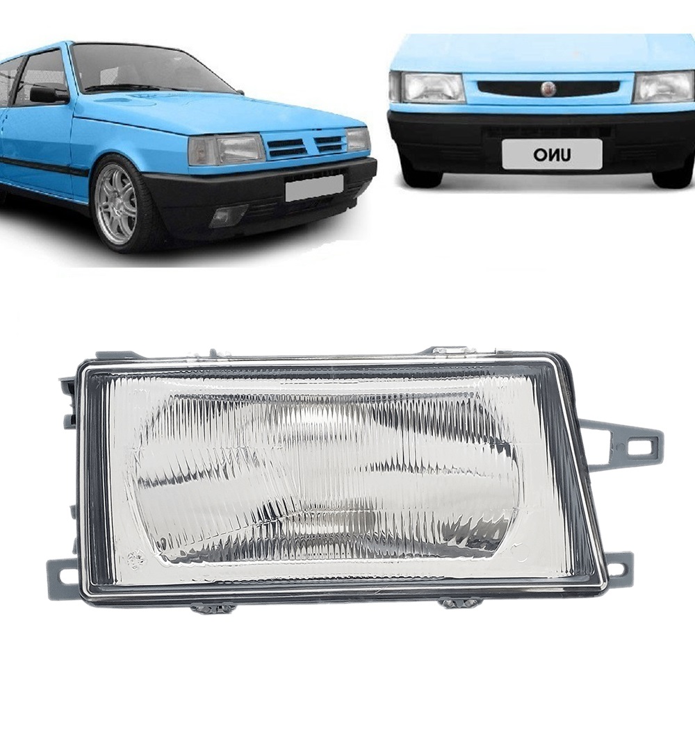 Semioptica Fiat Uno 1991 / 2003 Derecha Vidrio