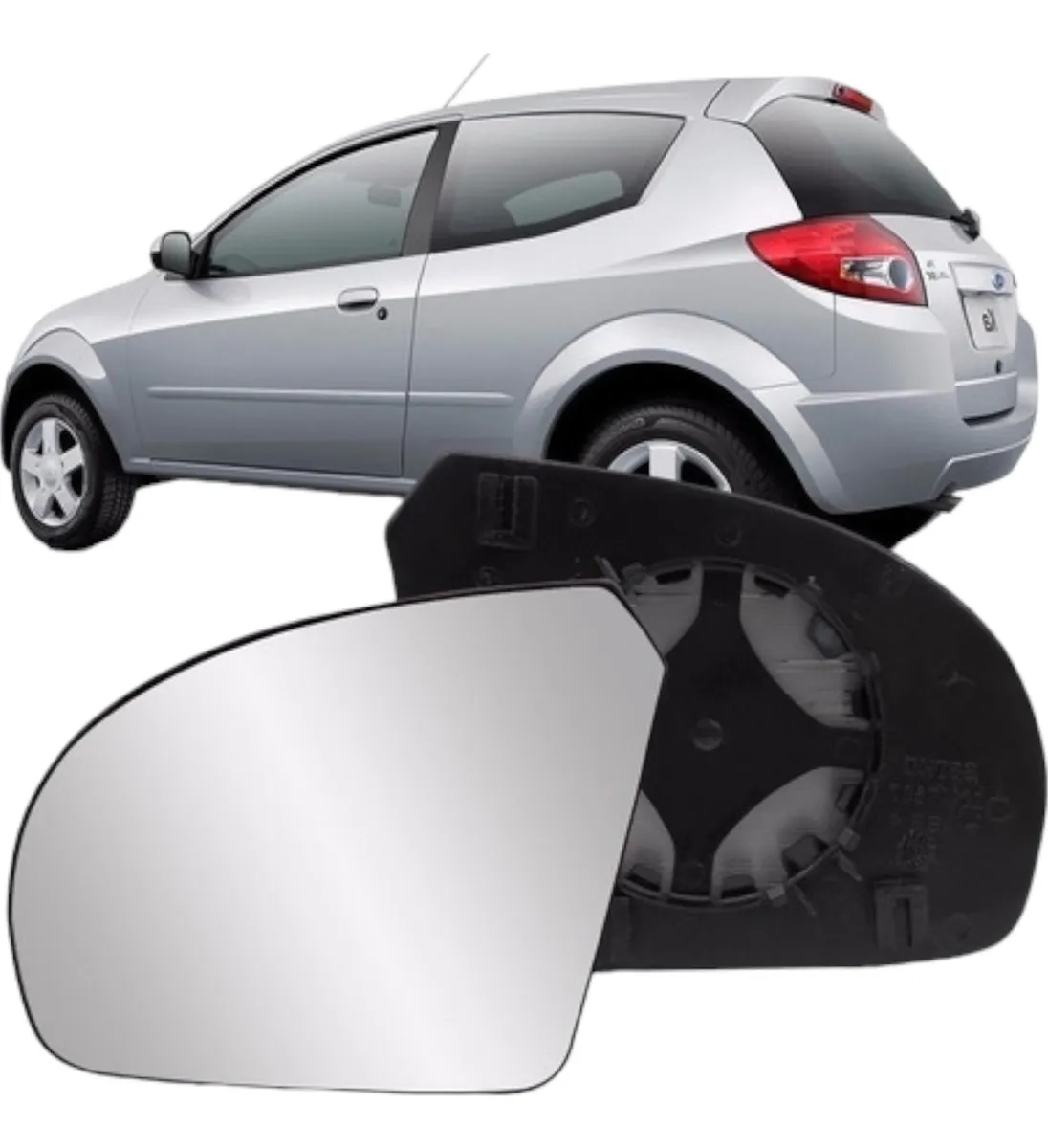 Lente del espejo retrovisor Ford Ka 2008 2009 2010 2011 2012