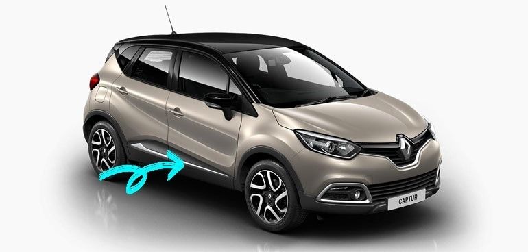 Moldura Cromada Renault Captur Original