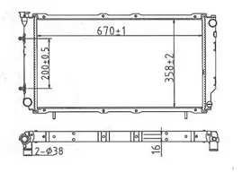 RADIADOR SUBARU LEGACY 92-94 (AUT)