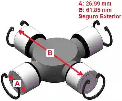 CRUCETA 26.99mm U80