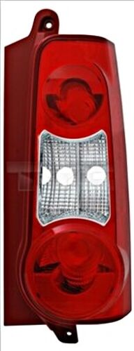 Faro trasero derecho para Citroën Berlingo B9 o Peugeot Partner B9 con base roja y dos portones