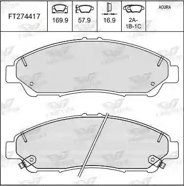PASTILLAS DEL HONDA RIDGELINE 21 (CERAMICA)