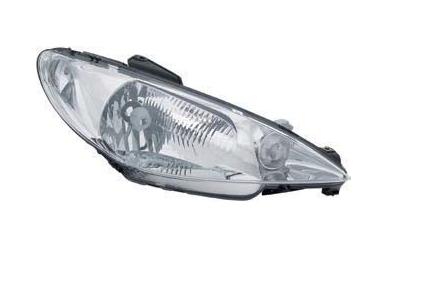 SEMIOPTICA PEUGEOT 206 DERECHA MODELO NUEVO VIDRIO LISO TYC 620663 [TYC]