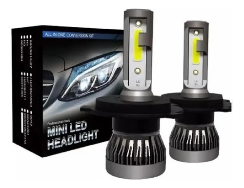 Kit Led H7 Lamparas Luces Auto Corta Larga 6500k 3800lm