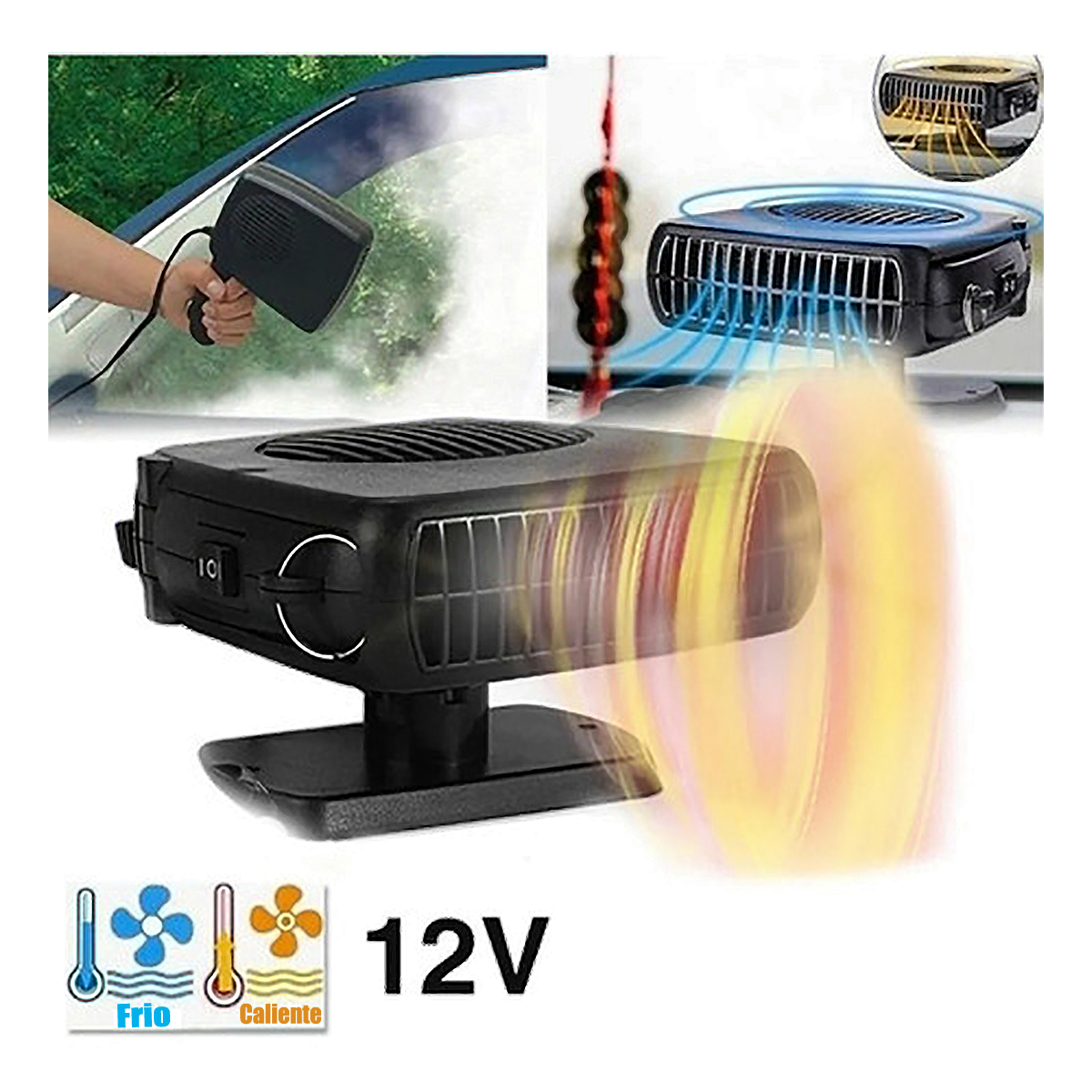 Desempañador Ventilador Frío/Caliente 12V