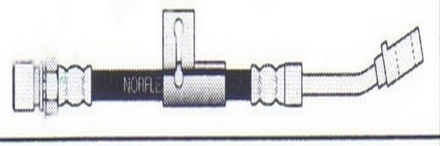 Manguera de freno flexible delantera derecha