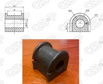 Buje de Barra Estabilizadora Delantero Toyota Corolla 2.0D (19.5mm)