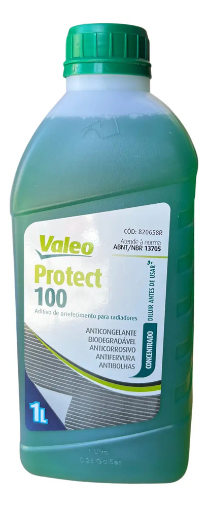 Liquido Refrigerante Valeo Protect Ultra 100 1 Litro Verde
