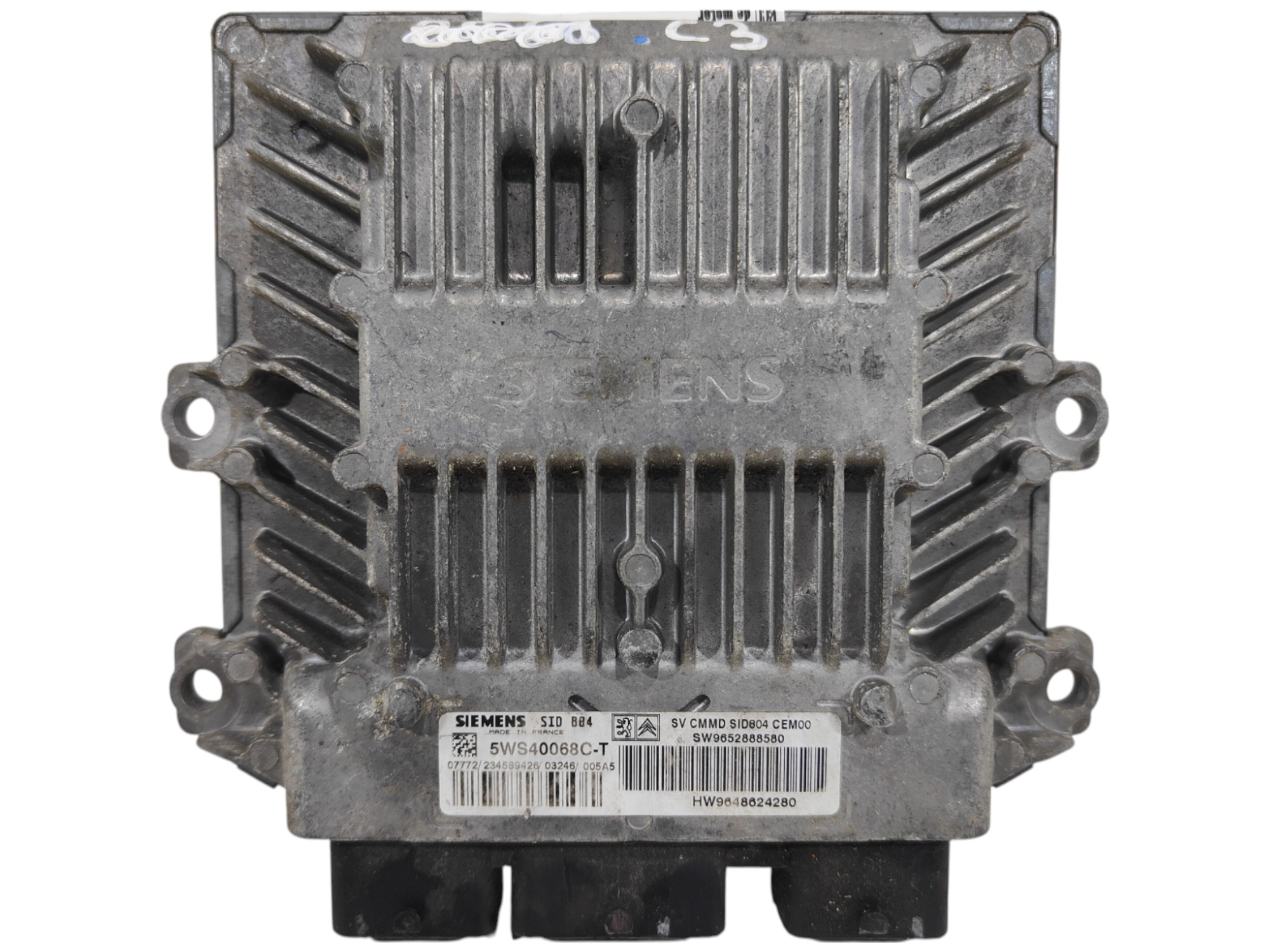 ECU de motor Citroen C3 1.4 HDI , Ref: 10880-K3B5