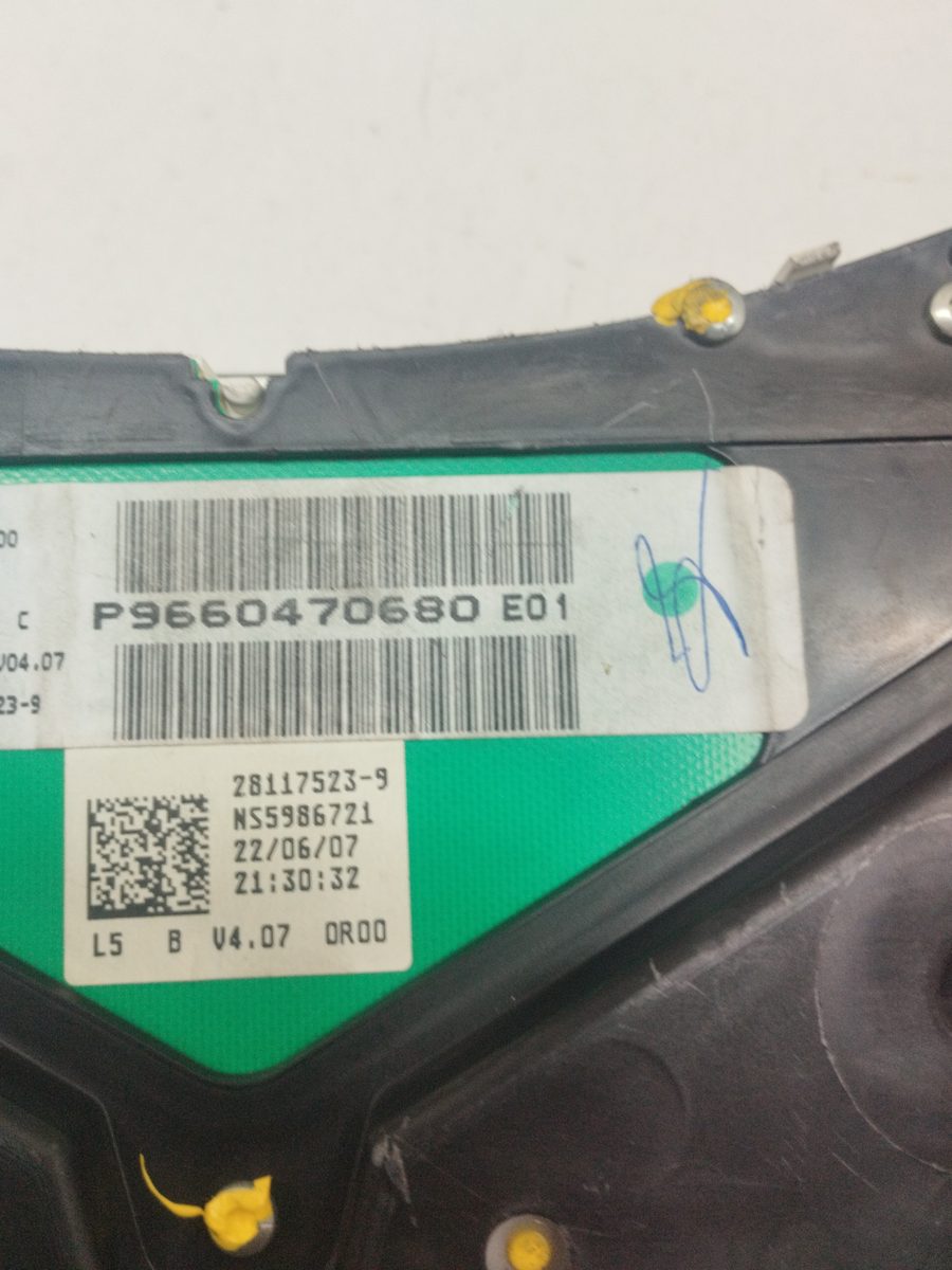 Tablero de Instrumentos Peugeot 307 Berlina (S2) 2005-2008 XS 1.6L 80kW P9660470680