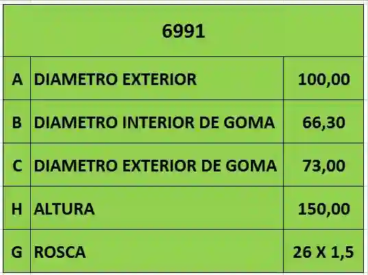 FILTRO ACEITE 26 x 1.5 HYUNDAI-MITSUBISHI PH5529
