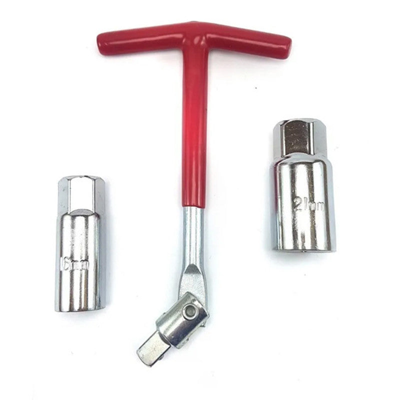 Llave Bujia Articulada Universal 2 Dados 16 + 21 Mm