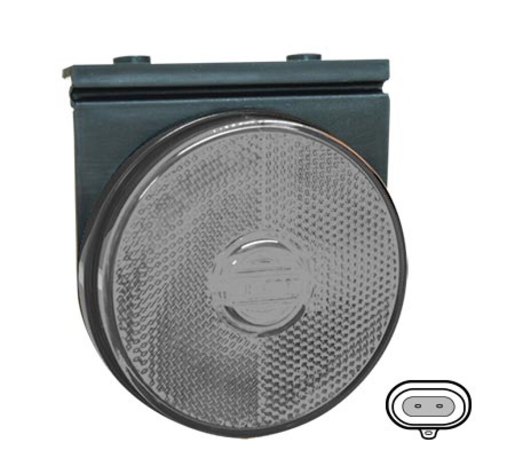 Faro Lateral LED 88mm con Soporte Cristal Bivolt con Ficha Multilight