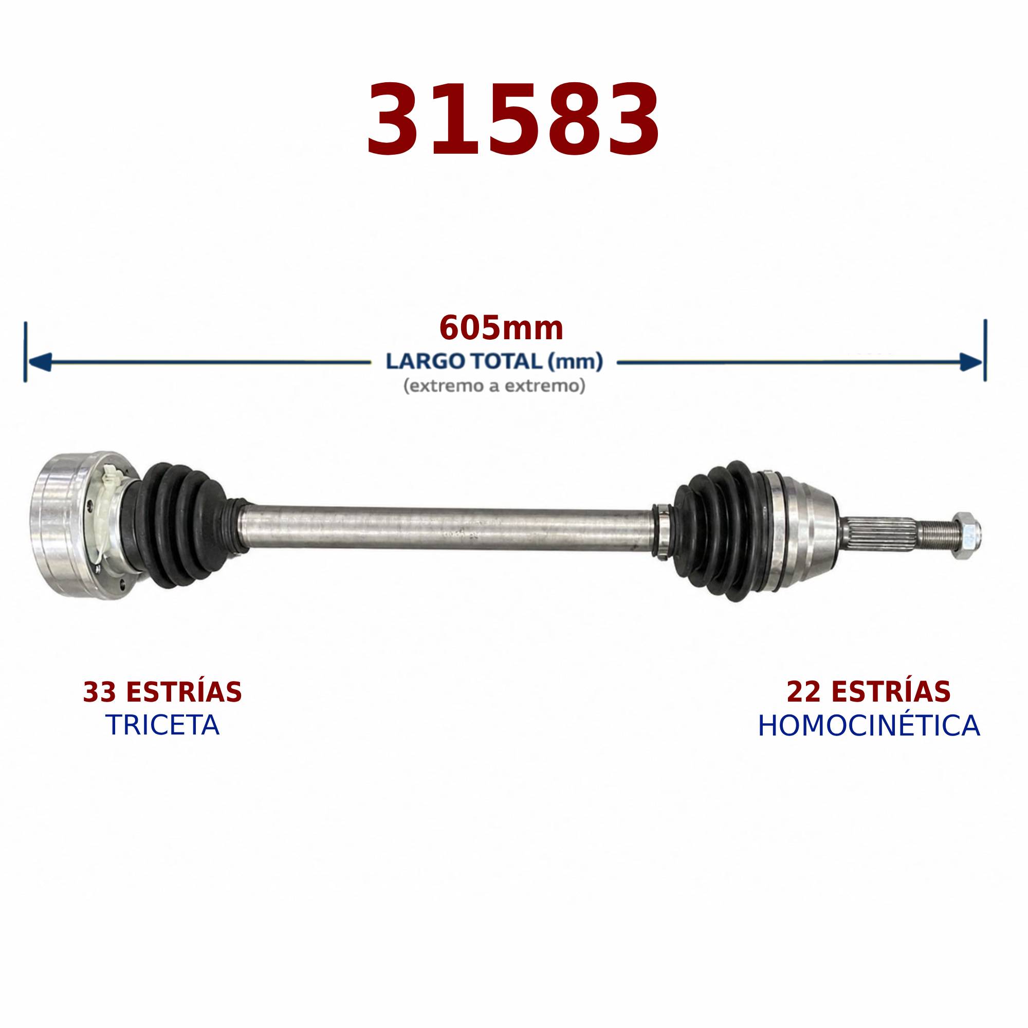 PALIER DEL VW GOL I 86 GSP
