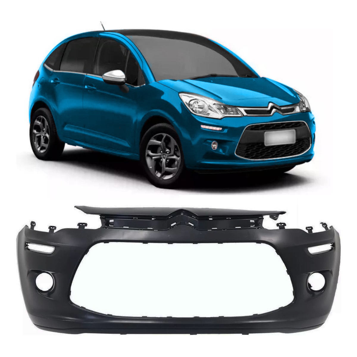 Paragolpe Delantero Citroen C3 2013 al 2021 Brasil