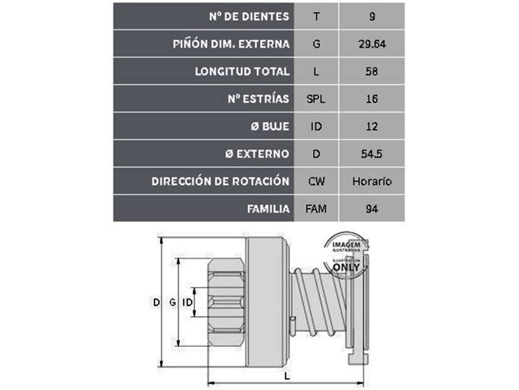 BENDIX BOSCH CI JUMPER/BOXER 2.5 9D.16