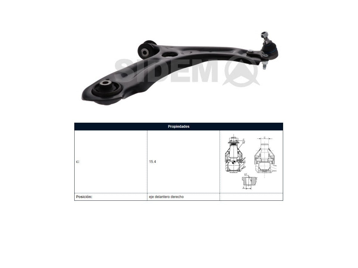 Parilla De Suspension Delantera Volks Vento 11-25 Der