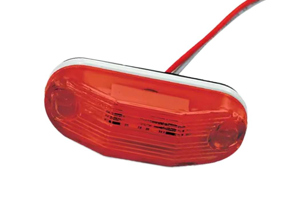 Faro lateral LED 12/24V rojo con ficha