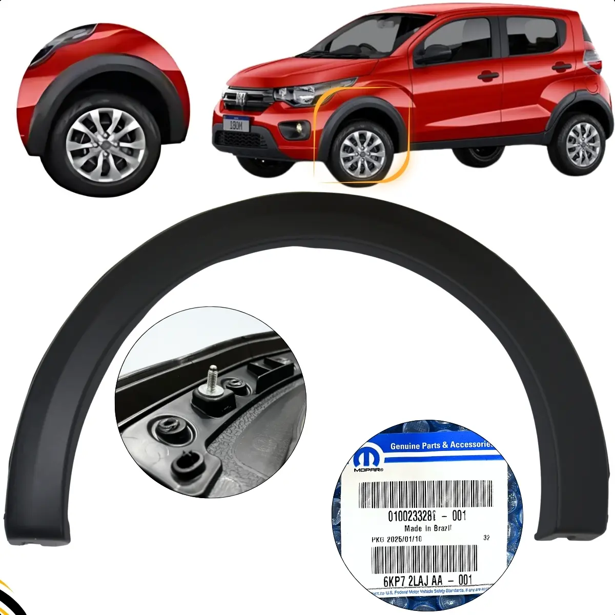 Fender Guardabarros Delantero Izquierdo Original Fiat Mobi 2017 en Adelante – Mopar