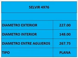 PLACA EMBR SUBARU LEGACY (225mm) VALEO
